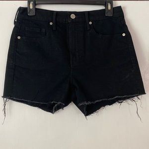 Banana Republic Black Denim Shorts - High Rise 3”